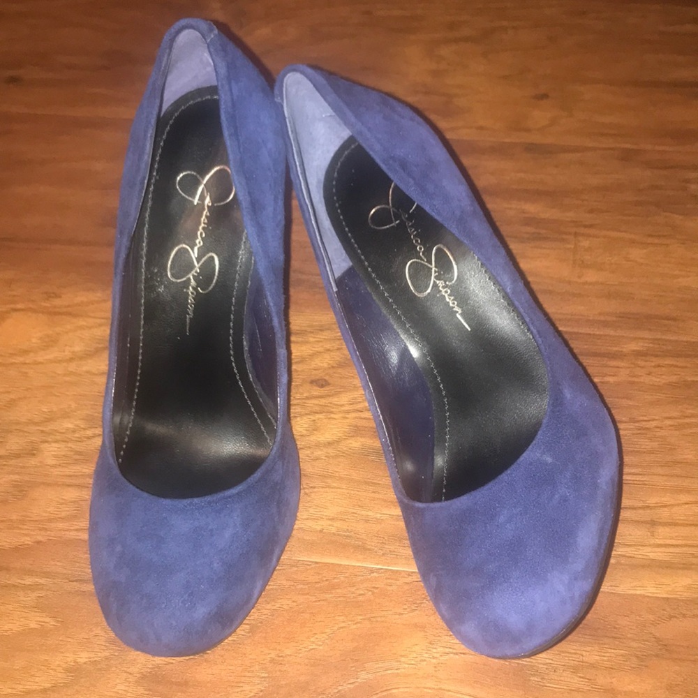 Navy Blue Jessica Simpson Closed Toe Heels
